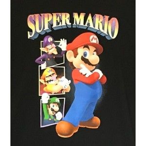 Super Mario Brothers Men's XL T-Shirt‎ Officially Licensed Character Graphic Tee